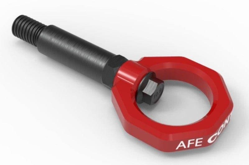 Kies-Motorsports aFe aFe Control Front Tow Hook Red 20-21 Toyota GR Supra (A90) Main image
