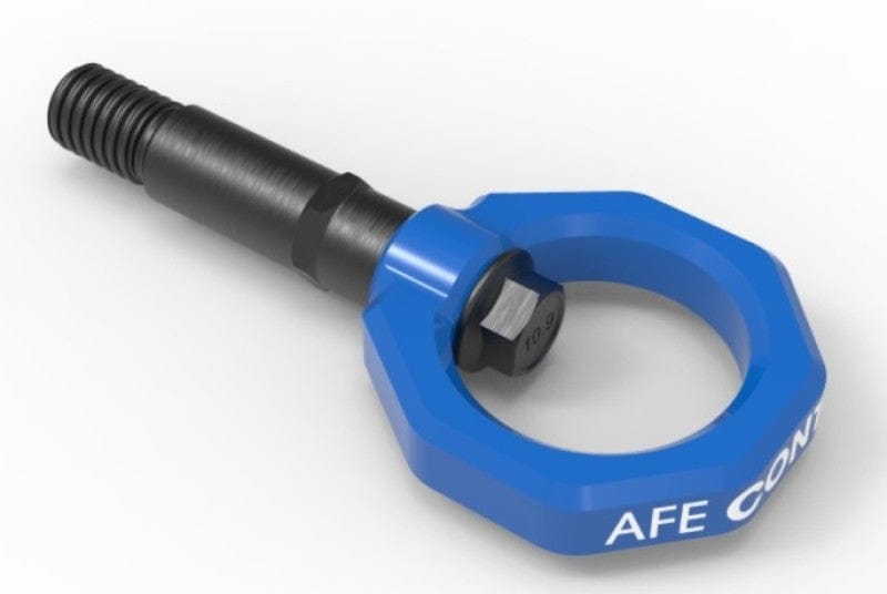Kies-Motorsports aFe aFe Control Rear Tow Hook Blue 20-21 Toyota GR Supra (A90) Main image