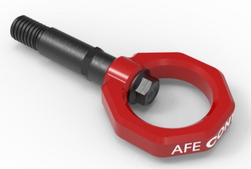 Kies-Motorsports aFe aFe Control Rear Tow Hook Red 20-21 Toyota GR Supra (A90) Main image