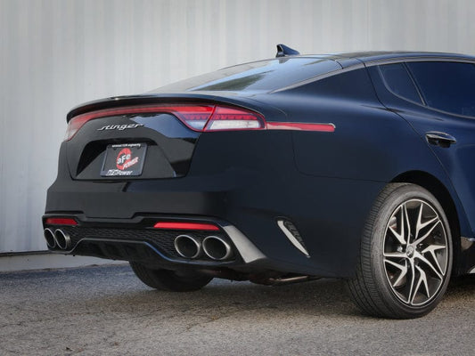 Kies-Motorsports aFe aFe Gemini XV 3in to Dual 2-1/2in 304 SS Cat-Back Exhaust w/ Cut-Out 18-21 Kia Stinger L4-2.0L (t)