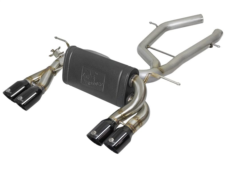 Kies-Motorsports aFe aFe MACH Force-Xp 2-1/2in SS Axle Back Exhaust w/Black Tips 15+ BMW M3/M4 (F80/F82) L6 3.0L (tt) S55 Main image