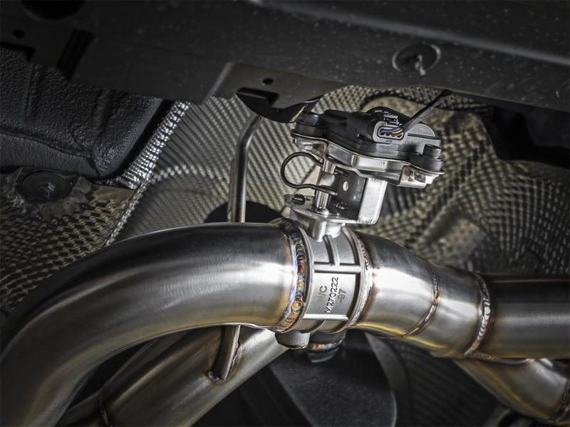 aFe MACH Force-Xp 2-1/2in SS Axle Back Exhaust w/Black Tips 15+ BMW M3/M4 (F80/F82) L6 3.0L (tt) S55 Secondary image