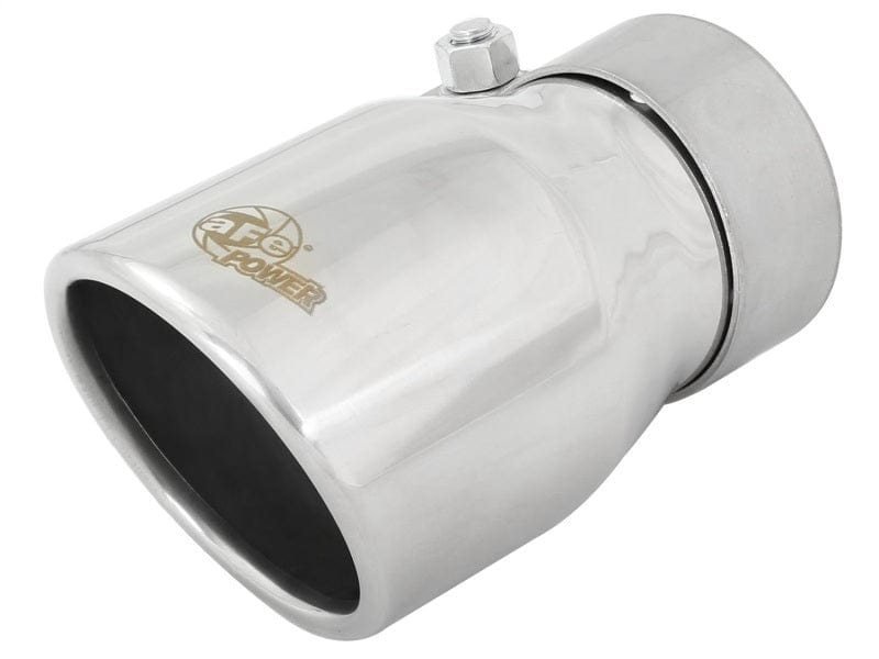 Kies-Motorsports aFe aFe MACH Force-Xp 2.5in Inlet x 3-1/2in Outlet x 6in Length 2.5in 304 Stainless Steel Exhaust Tip Main image