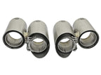 Kies-Motorsports aFe aFe MACH Force-Xp 304 SS OE Exhaust Tips Polished 12-16 Porsche 911 (C2S 991) H6 3.8L
