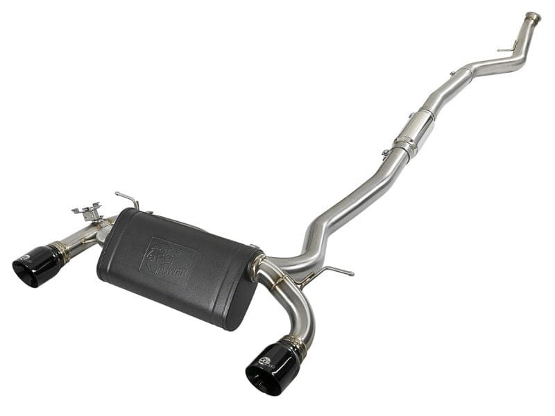 Kies-Motorsports aFe aFe MACH Force-Xp 3in 304 SS Cat-Back Exhaust w/ Black Tips 12-15 BMW 335i (F30) L6 3.0L (t) N55 Main image