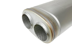 Kies-Motorsports aFe aFe MACH Force-Xp 409 SS Muffler 3in Dual Inlet/Dual Outlet 5in H x 8in W x 18in L - Oval Body