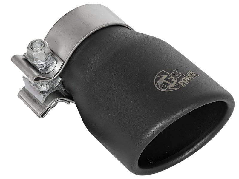 Kies-Motorsports aFe aFe MACH Force-XP 409 SS Single Wall Universal Clamp On Exhaust Tip - Black Main image