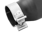 Kies-Motorsports aFe aFe MACH Force-XP 409 SS Single Wall Universal Clamp On Exhaust Tip - Black