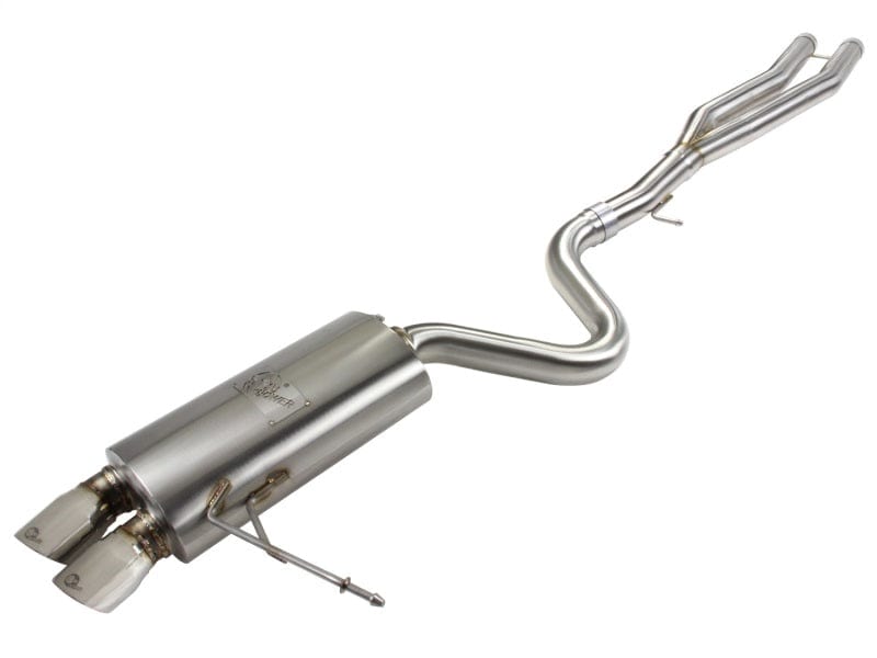 Kies-Motorsports aFe aFe MACHForce Exhaust Cat-Back SS-304 w/ Polished Tips 07-13 BMW 328i (E92/93) L6 3.0L Non-Turbo Main image