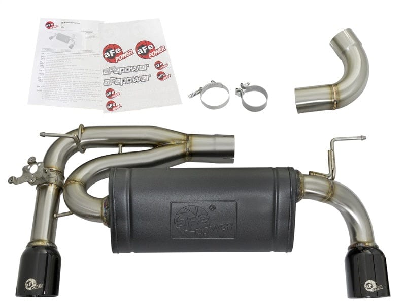 aFe MACHForce XP 16-17 BMW 340i/iX 440i/iX L6-3.0L (t) SS Axle-Back Exhaust w/Black Tip Secondary image