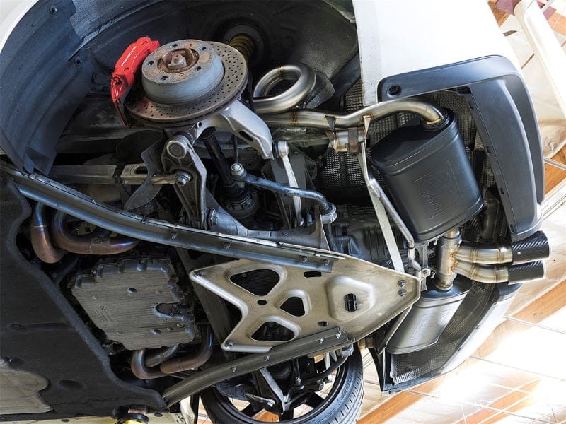 aFe MACHForce-Xp 2in 304 SS Cat-Back Exhaust w/Carbon Fiber Tips 13-16 Porsche Boxster 2.7L/3.4L Secondary image