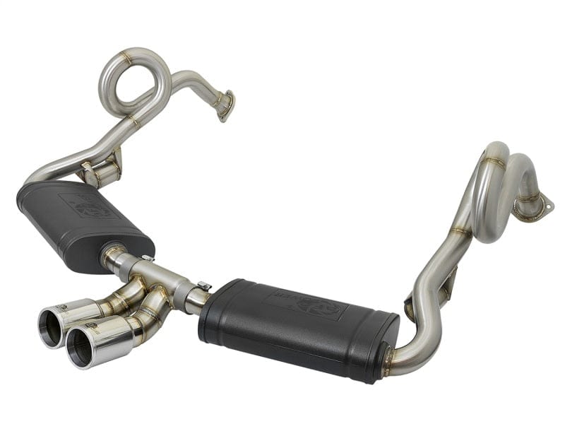 Kies-Motorsports aFe aFe MACHForce-Xp 2in 304 SS Cat-Back Exhaust w/Polished Tips 13-16 Porsche Boxster/Cayman 2.7L/3.4L Main image