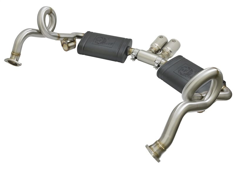 Kies-Motorsports aFe aFe MACHForce-Xp 2in 304 SS Cat-Back Exhaust w/Polished Tips 13-16 Porsche Boxster/Cayman 2.7L/3.4L