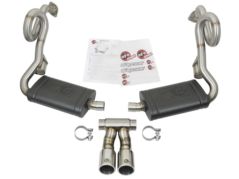 Kies-Motorsports aFe aFe MACHForce-Xp 2in 304 SS Cat-Back Exhaust w/Polished Tips 13-16 Porsche Boxster/Cayman 2.7L/3.4L