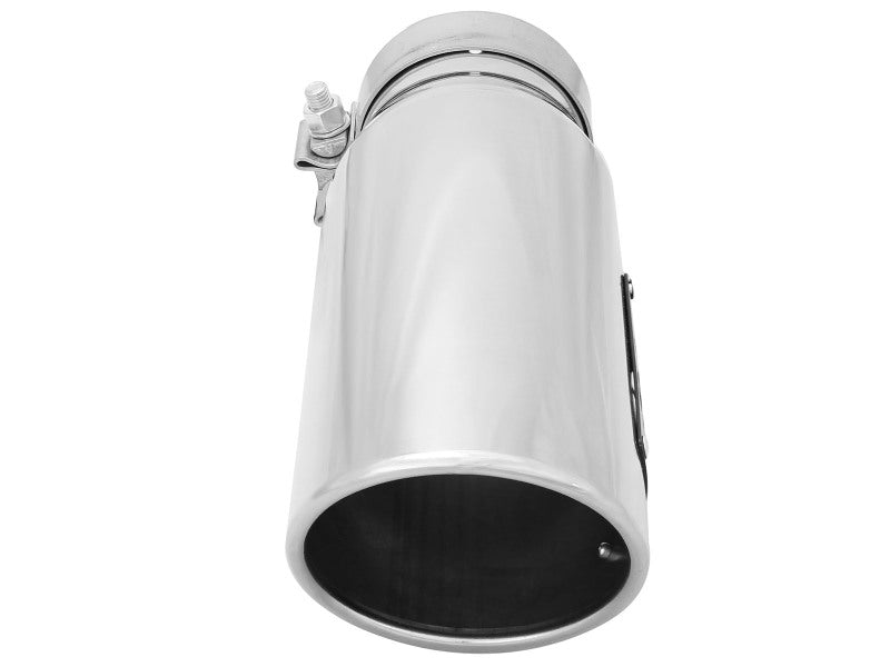 Kies-Motorsports aFe aFe MACHForce-XP 304 Stainless Steel Polished Exhaust Tip 3.5in x 4.5in Out x 12in L Clamp-On