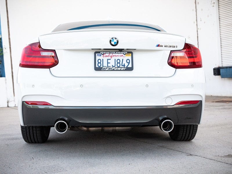 Kies-Motorsports aFe aFe MACHForce XP 3in to 2.5in 304 SS Axle-Back Exhaust w/ Polished Tips 14-16 BMW M235i