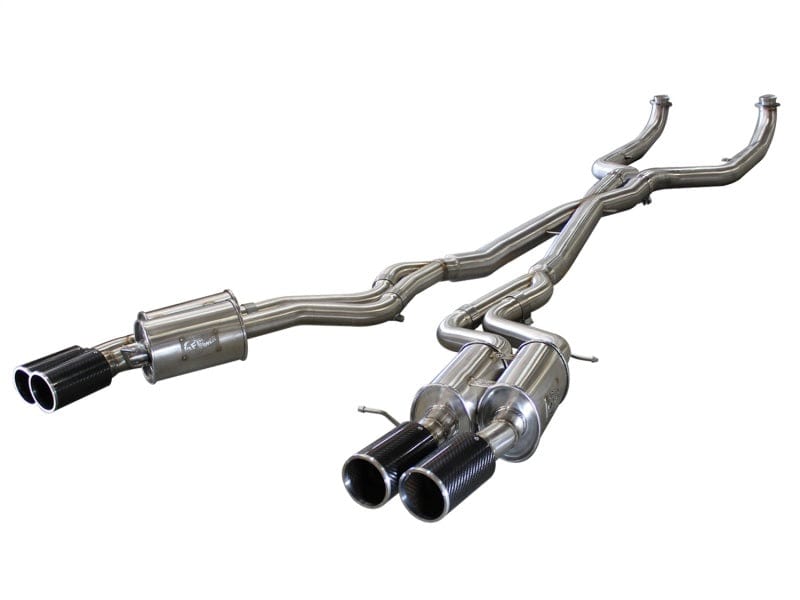 Kies-Motorsports aFe aFe MACHForce XP Exhaust 304SS Cat-Back w/ Carbon Fiber Tips 12-13 BMW M5 (F10) V8 4.4L (tt) Main image