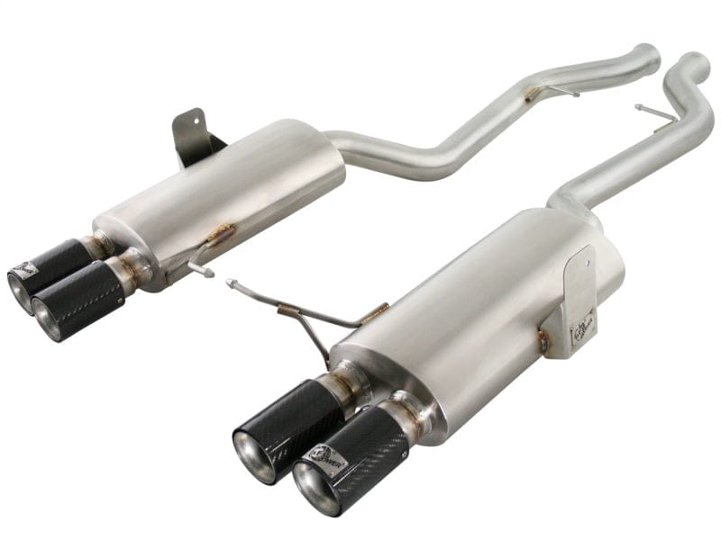 Kies-Motorsports aFe aFe MACHForce XP Exhaust Cat-Back 2.5in Dia Carbon Fiber Tips SS-304 08-13 BMW M3 (E90) V8 4.0L