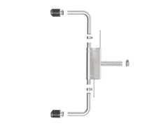 Kies-Motorsports aFe aFe MACHForce XP Exhausts Axle-Back 21-24 BMW 228i 2.0T (SS w/ Carbon Tips)
