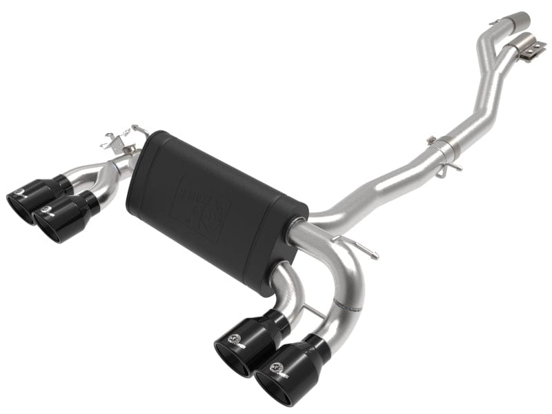 Kies-Motorsports aFe aFe MACHForce XP Exhausts Cat-Back SS 19-21 BMW M2 Competition L6-3.0L w/Black Tips Main image