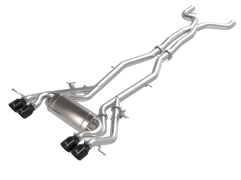 Kies-Motorsports aFe aFe MACHForce XP Exhausts Cat-Back SS 21 BMW M2 Competition L6-3.0L w/Black Tips Main image