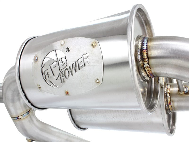 aFe MACHForce XP SS-304 Black Tip 2.5in Dia Cat Back Exhaust 12-14 BMW 335i (F30) 3.0L (t) Secondary image
