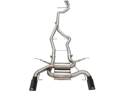 Kies-Motorsports aFe aFe MACHForce XP SS-304 Black Tip 3.0in-2.5in Dia Cat Back Exhaust 11-13 BMW 335i (E90/E92) 3.0L