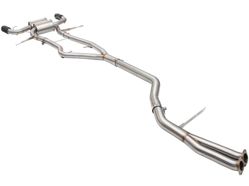 Kies-Motorsports aFe aFe MACHForce XP SS-304 Black Tip 3.0in-2.5in Dia Cat Back Exhaust 11-13 BMW 335i (E90/E92) 3.0L