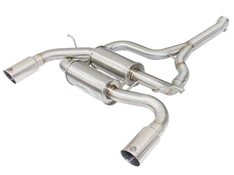 Kies-Motorsports aFe aFe MACHForce XP SS-304 Polish Tip 2.5in Dia Axle Back Exhaust 12-15 BMW 335i (F30) 3.0L (t) Main image