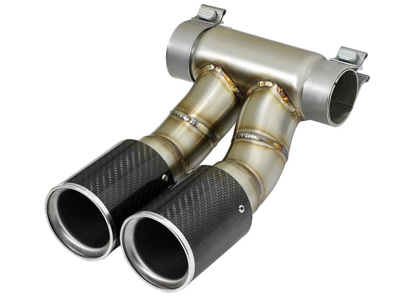 Kies-Motorsports aFe aFe Power 13-14 Porsche Cayman S / Boxster S Carbon Fiber Exhaust Tip Upgrade Main image
