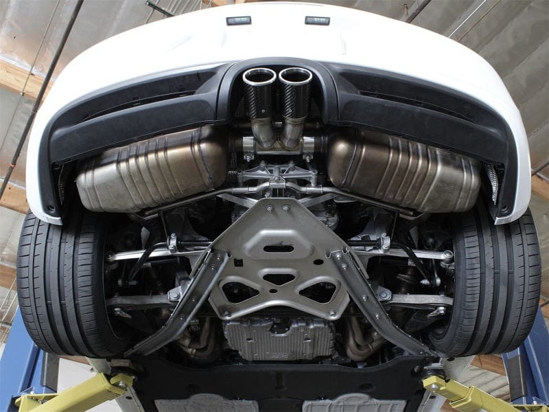 aFe Power 13-14 Porsche Cayman S / Boxster S Carbon Fiber Exhaust Tip Upgrade Secondary image