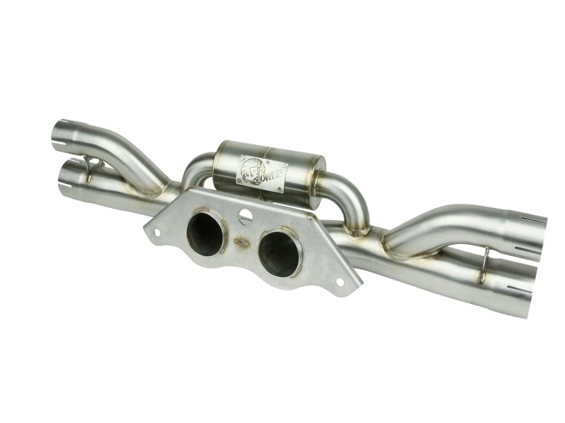 Kies-Motorsports aFe aFe Power MACHForce XP 304 Stainless Secondary Muffler Delete Pipe 14-19 Porsche 911 GT3 3.8L/4.0L Main image