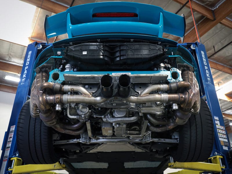 aFe Power MACHForce XP 304 Stainless Secondary Muffler Delete Pipe 14-19 Porsche 911 GT3 3.8L/4.0L Secondary image