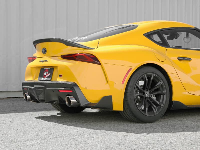 Kies-Motorsports aFe aFe POWER Takeda 2021 Toyota Supra 2.0L (t) 2.5in-3in 304 SS CB Exhaust w/ Polished Tips
