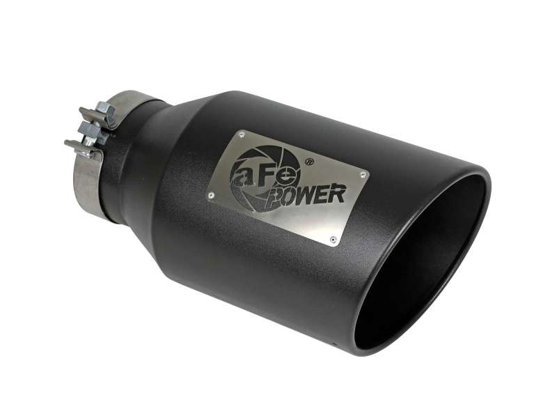 Kies-Motorsports aFe aFe Power Universal 5in Inlet 8in Outet MACH Force-XP Clamp-On Exhaust Tip - Black Main image