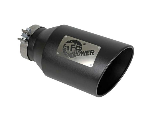 Kies-Motorsports aFe aFe Power Universal 5in Inlet 8in Outet MACH Force-XP Clamp-On Exhaust Tip - Black