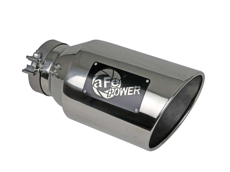 Kies-Motorsports aFe aFe Power Universal 5in Inlet 8in Outet MACH Force-XP Clamp-On Exhaust Tip - Polished Main image