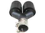 Kies-Motorsports aFe aFe Takeda 2.5in 304 Stainless Steel Clamp-on Exhaust Tip Driver side 2.5in Inlet 4in Dual-Carbon
