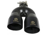 Kies-Motorsports aFe aFe Takeda 2.5in 304 Stainless Steel Clamp-on Exhaust Tip Driver Side 2.5in Inlet 4inDual-Black
