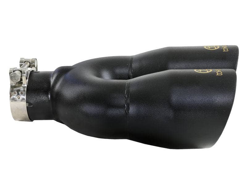Kies-Motorsports aFe aFe Takeda 2.5in 304 Stainless Steel Clamp-on Exhaust Tip Driver Side 2.5in Inlet 4inDual-Black