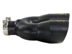 Kies-Motorsports aFe aFe Takeda 2.5in 304 Stainless Steel Clamp-on Exhaust Tip Driver Side 2.5in Inlet 4inDual-Black
