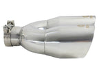 Kies-Motorsports aFe aFe Takeda 2.5in 304 Stainless Steel Clamp-on Exhaust Tip Drivers Side 2.5in Inlet 4inDual- Polished