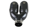 Kies-Motorsports aFe aFe Takeda 2.5in 304 Stainless Steel Clamp-on Exhaust Tip Passenger Side 2.5in Inlet 4inDual - Black