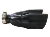 Kies-Motorsports aFe aFe Takeda 2.5in 304 Stainless Steel Clamp-on Exhaust Tip Passenger Side 2.5in Inlet 4inDual - Black