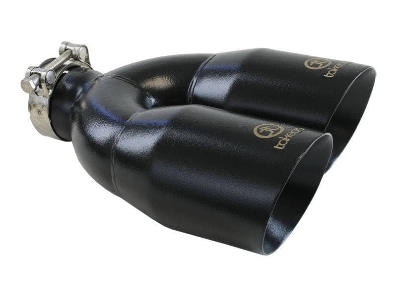 Kies-Motorsports aFe aFe Takeda 2.5in 304 Stainless Steel Clamp-on Exhaust Tip Passenger Side 2.5in Inlet 4inDual - Black Main image