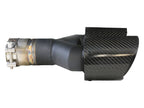 Kies-Motorsports aFe aFe Takeda 2.5in 304 Stainless Steel Clamp-on Exhaust Tip Passenger Side 2.5in Inlet 4inDual-Carbon