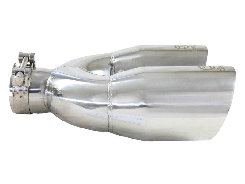 Kies-Motorsports aFe aFe Takeda 2.5in 304 Stainless Steel Clamp-on Tip Passenger Side 2.5in Inlet 4inDual - Polished