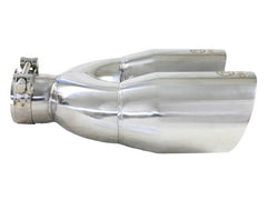 Kies-Motorsports aFe aFe Takeda 2.5in 304 Stainless Steel Clamp-on Tip Passenger Side 2.5in Inlet 4inDual - Polished