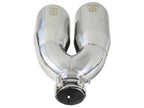 Kies-Motorsports aFe aFe Takeda 2.5in 304 Stainless Steel Clamp-on Tip Passenger Side 2.5in Inlet 4inDual - Polished