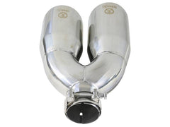 Kies-Motorsports aFe aFe Takeda 2.5in 304 Stainless Steel Clamp-on Tip Passenger Side 2.5in Inlet 4inDual - Polished